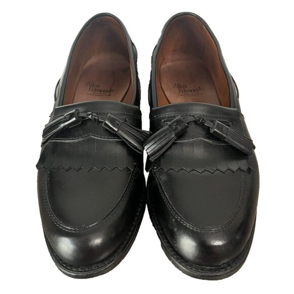 Allen Edmonds Men's Shoes Loafer 9.5 D Alexandria Black Leather Tasseled Slip On